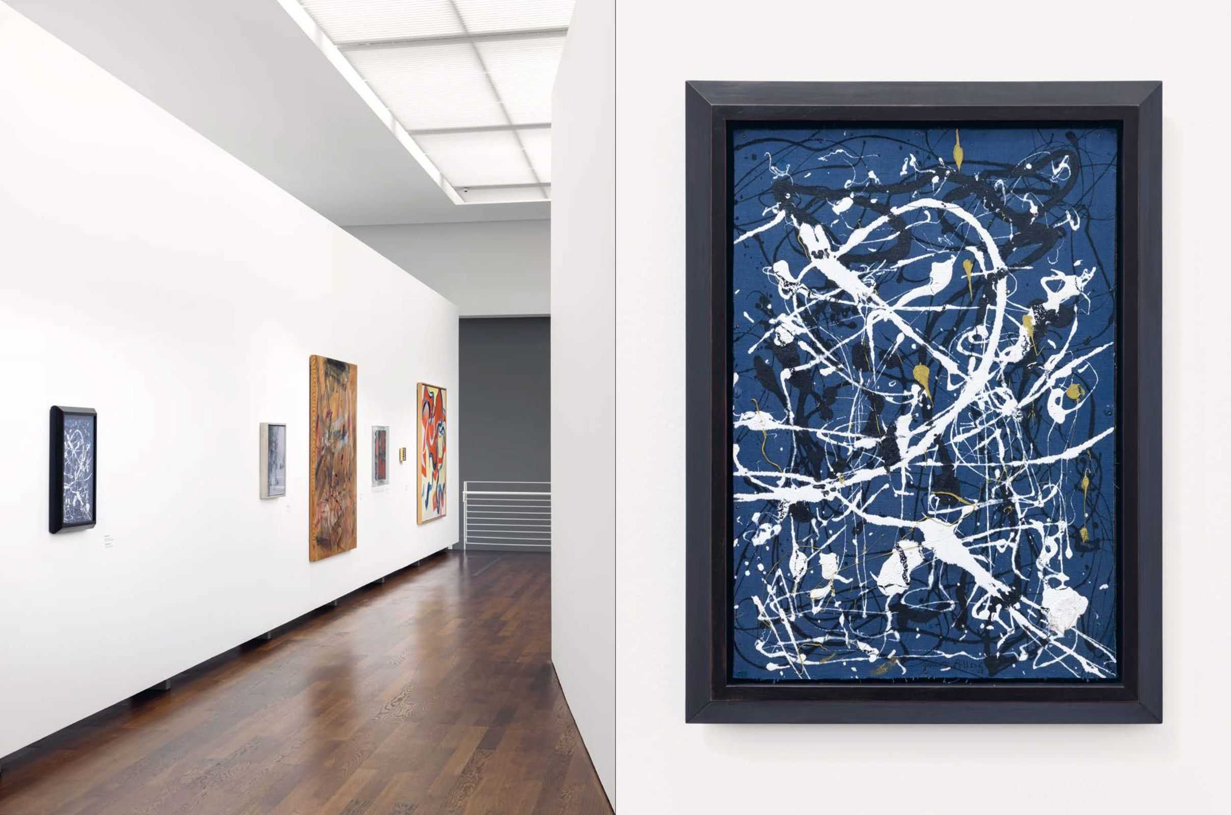 Jackson Pollock, Composition No  16, 1948  Oil on canvas, mounted on wood, 56,5 × 39,4 cm  Museum Frieder Burda © Pollock-Krasner Foundation/VG Bild-Kunst, Bonn 2022  Photo: N  Kazakov TRANSFORMERS Museum Frieder Burda Baden Baden