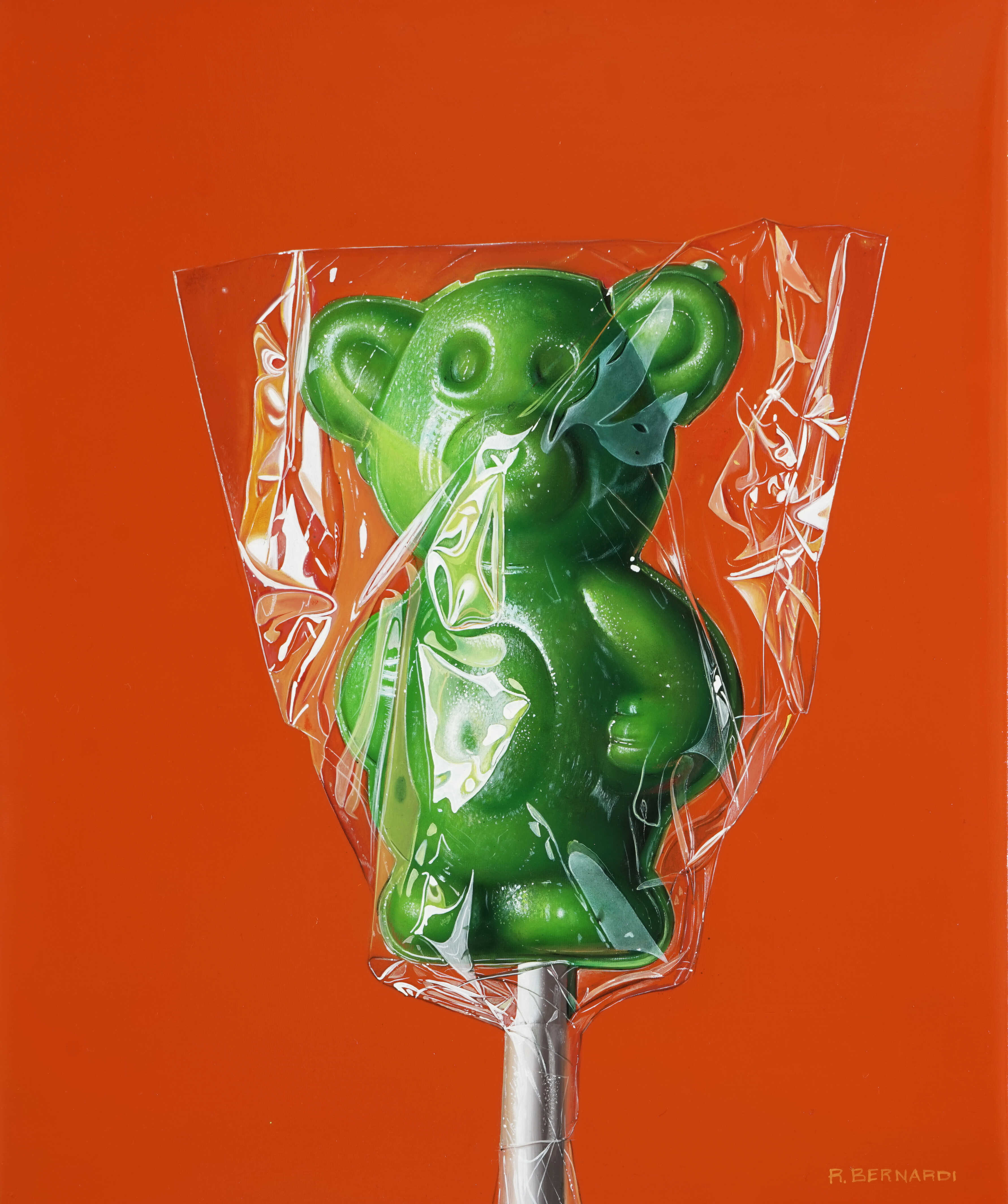 Roberto Bernardi, L’ottimista, 2021, Öl auf Leinwand, 35 x 30 cm, Roberto Bernardi, courtesy Galerie VON&VON, Nürnberg © Roberto Bernardi, 2026, Foto: Roberto Bernardi, courtesy Galerie VON&VON, Nürnberg Wettstreit mit der Wirklichkeit Museum Frieder Burda Baden Baden