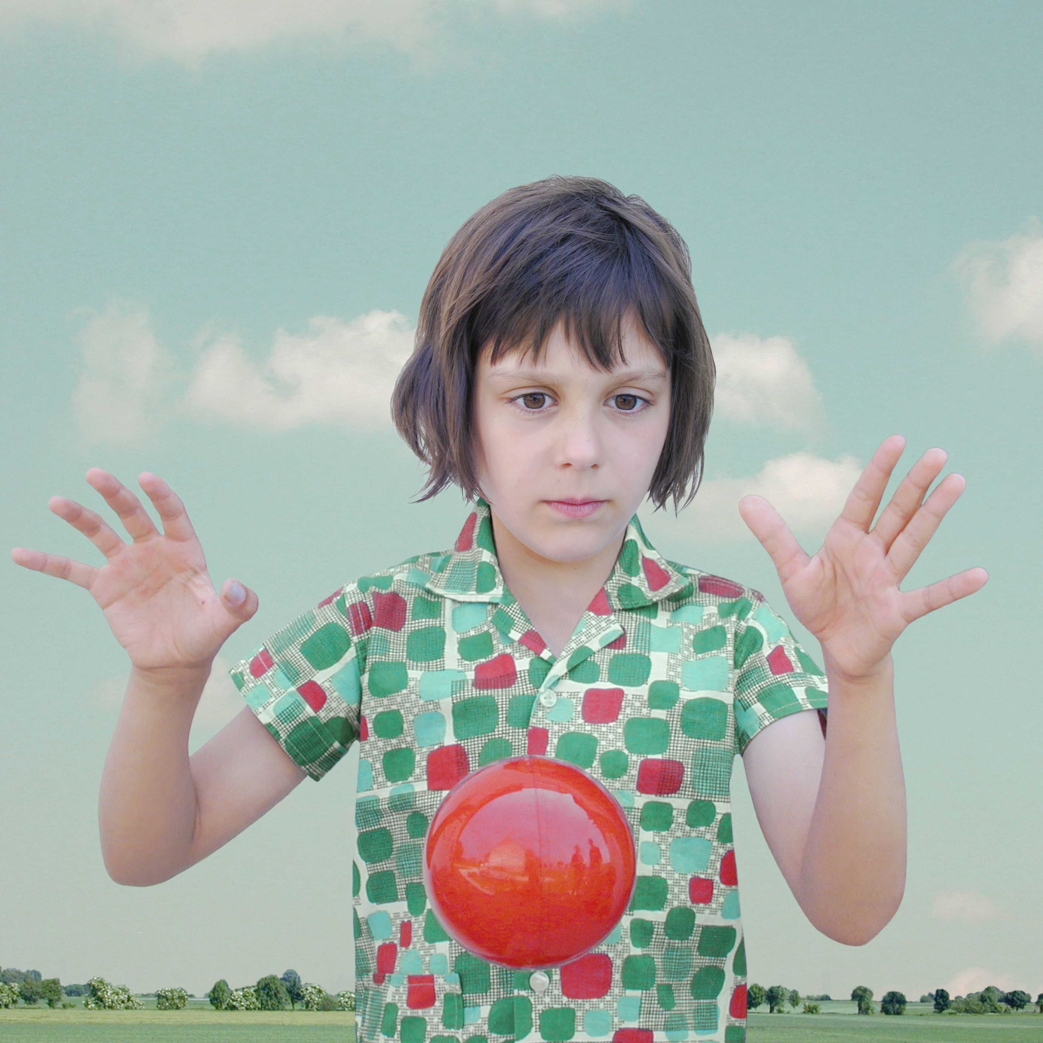 Loretta Lux, The Red Ball 1, 2000. Ilfochrome print, 30 x 30 cm. Courtesy of Torch Gallery, Amsterdam © Loretta Lux / VG Bild-Kunst, Bonn 2024   ImPOSSIBLE Museum Frieder Burda Baden Baden