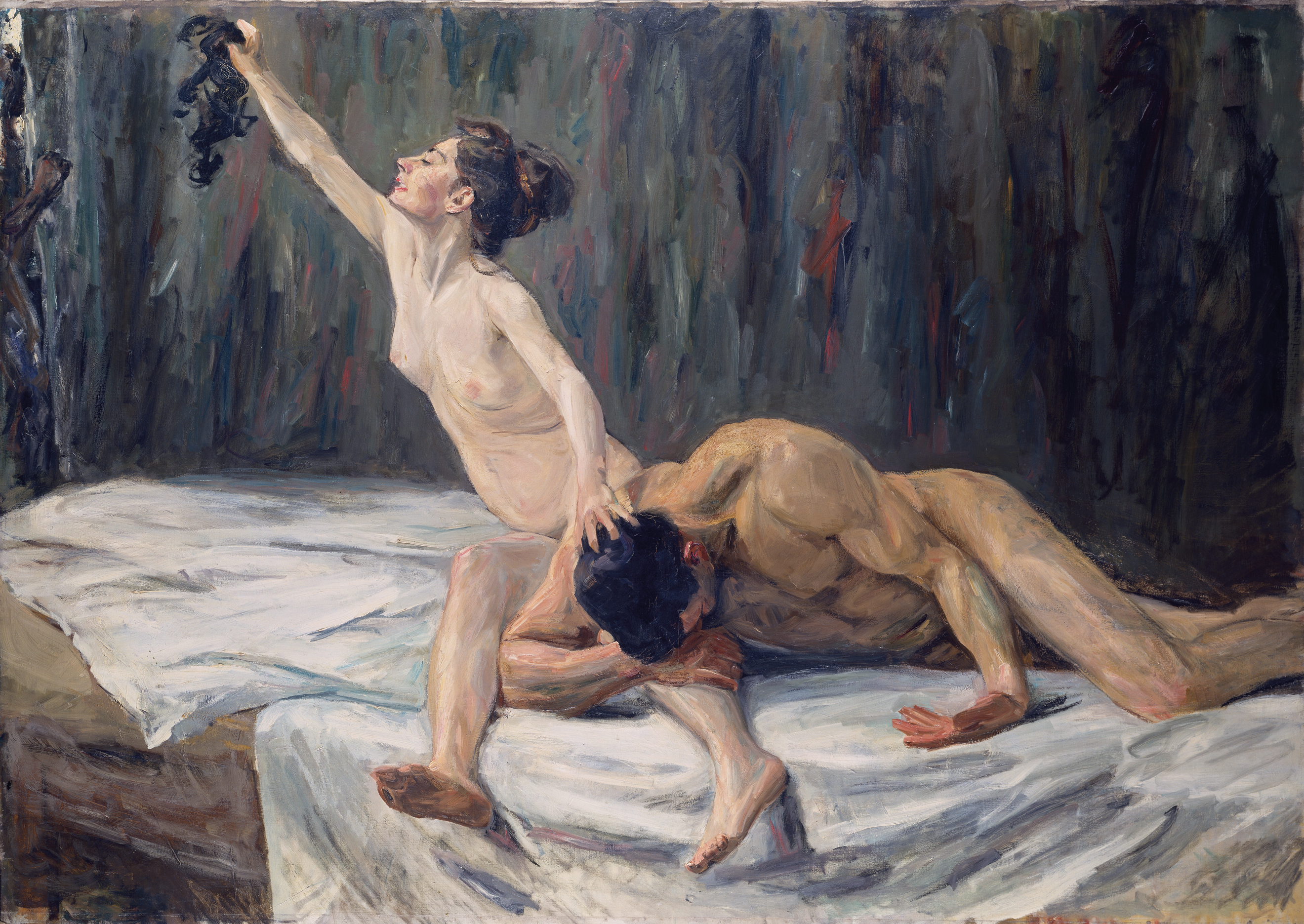 Max Liebermann, Simson und Delila, 1902, Öl auf Holz, 151,2 x 212 cm, Städel Museum, Frankfurt am Main, Foto: Städel Museum, Frankfurt am Main IMPRESSIONISM IN GERMANY Museum Frieder Burda Baden Baden